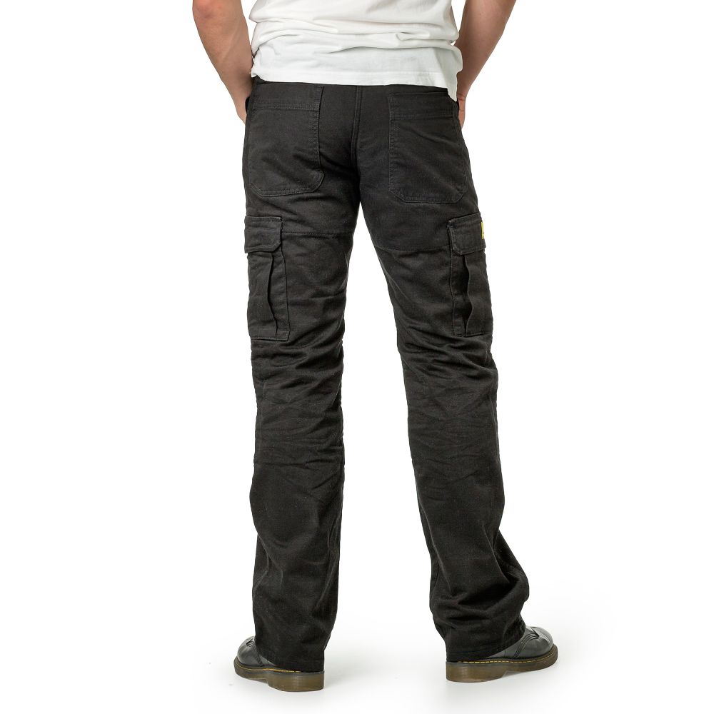 Draggin Men's Black motorcycle Cargo Pants | Size 28 to 44 | Riders Line