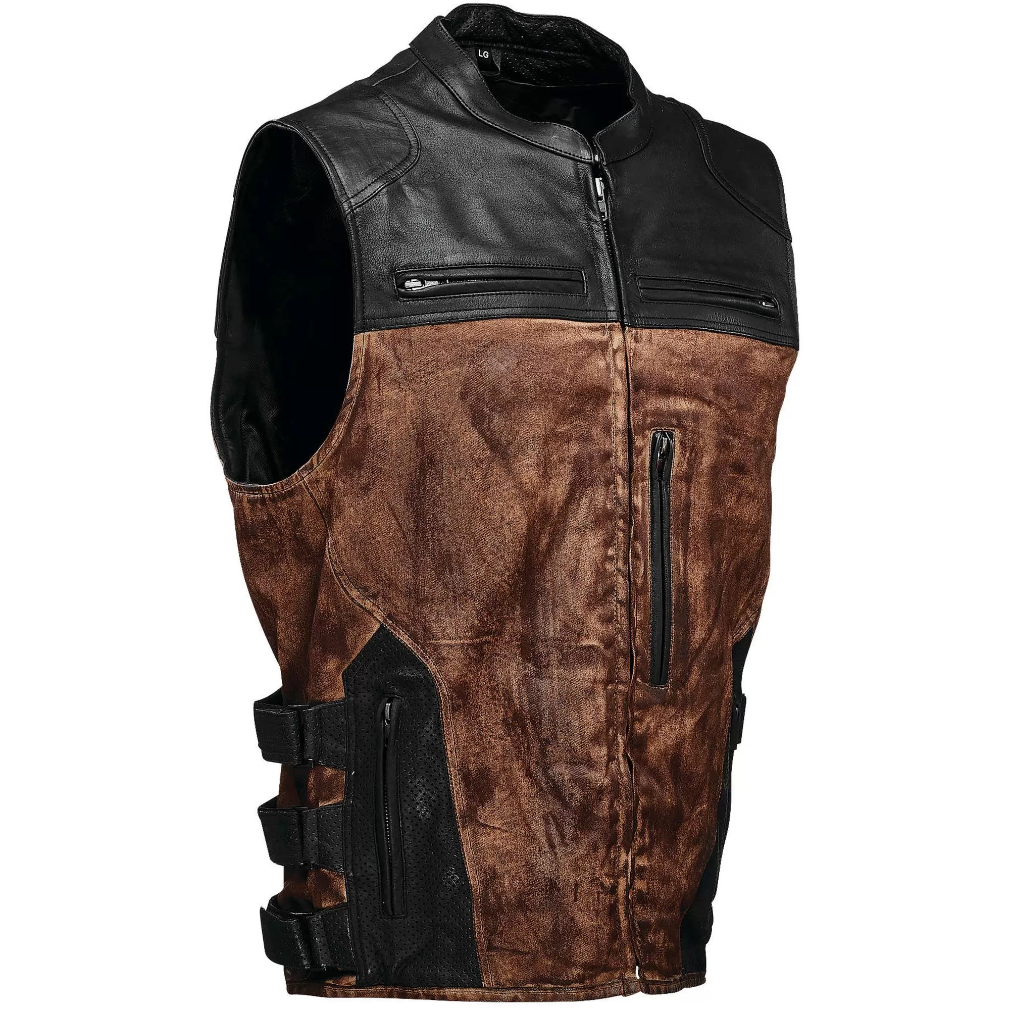 waxed canvas motorcycle vest