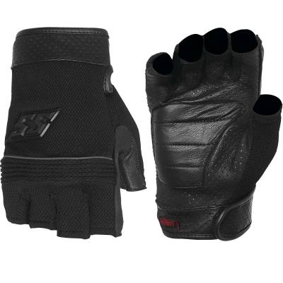 Speed And Strength Half Nelson Fingerless Mesh Motorcycle Gloves