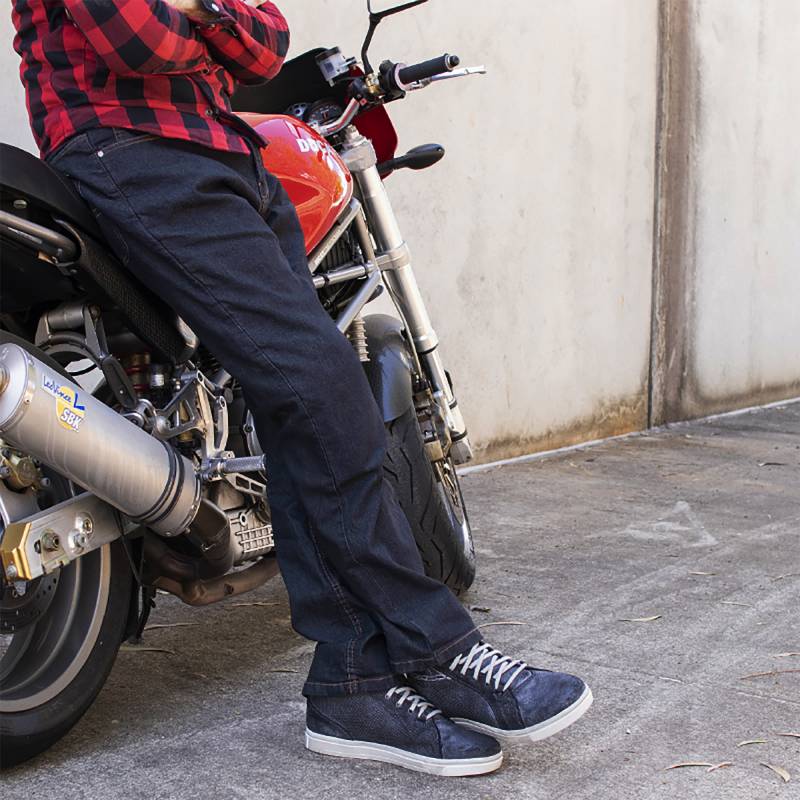 Merlin Blake Jeans | Regular Fit Stretch Biker Jeans | Riders Line
