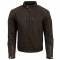 Merlin Stockton Leather Jacket | Dark Brown