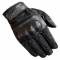 Merlin Ranton Wax Canvas and Leather Motorcycle Gloves - Black