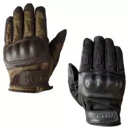 Merlin Ranton Wax Cotton And Leather Gloves