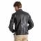 REVIT! Sherwood Classic Black Leather Motorcycle Jacket