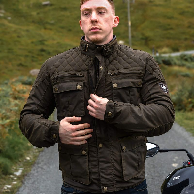Merlin Edale Classic Waxed Cotton Motorcycle Jacket | Riders Line