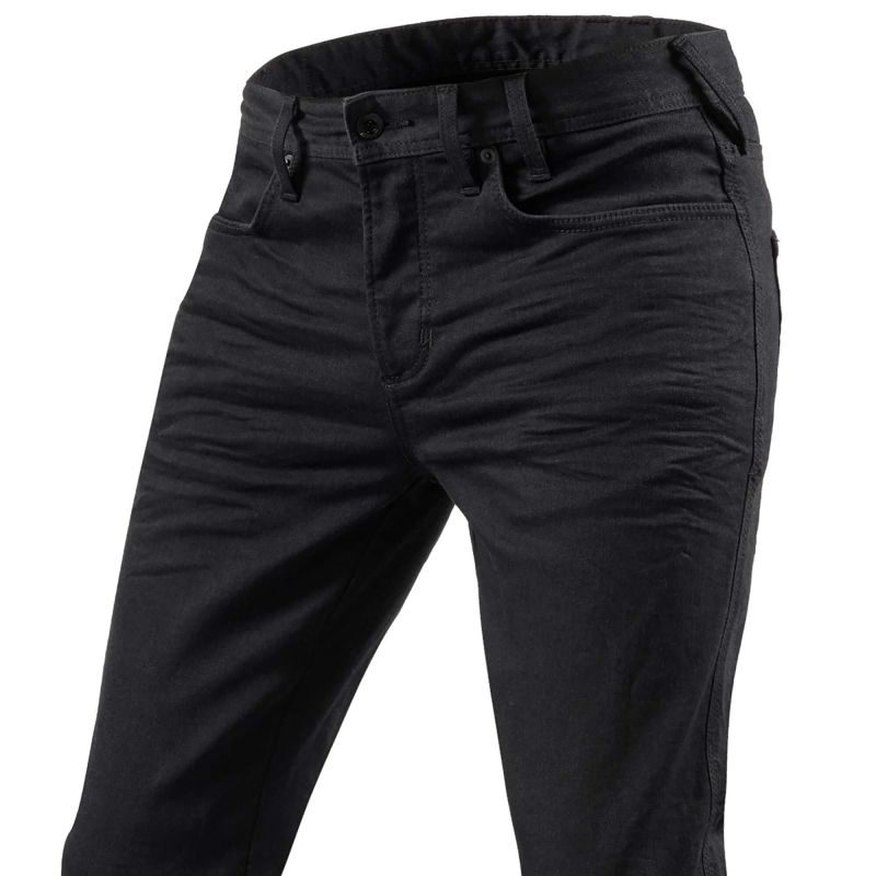 REV'IT! Jackson 2 SK Jeans - Slim Black Motorcycle Jeans | Riders Line