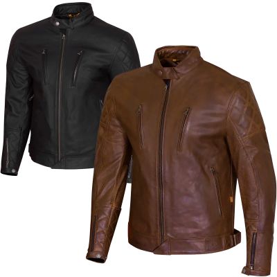 Merlin Wishaw Retro Leather Motorcycle Jacket