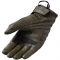 REVIT! Monster 3 Gloves Dark Green - Comfortable Summer Leather Motorcycle Gloves