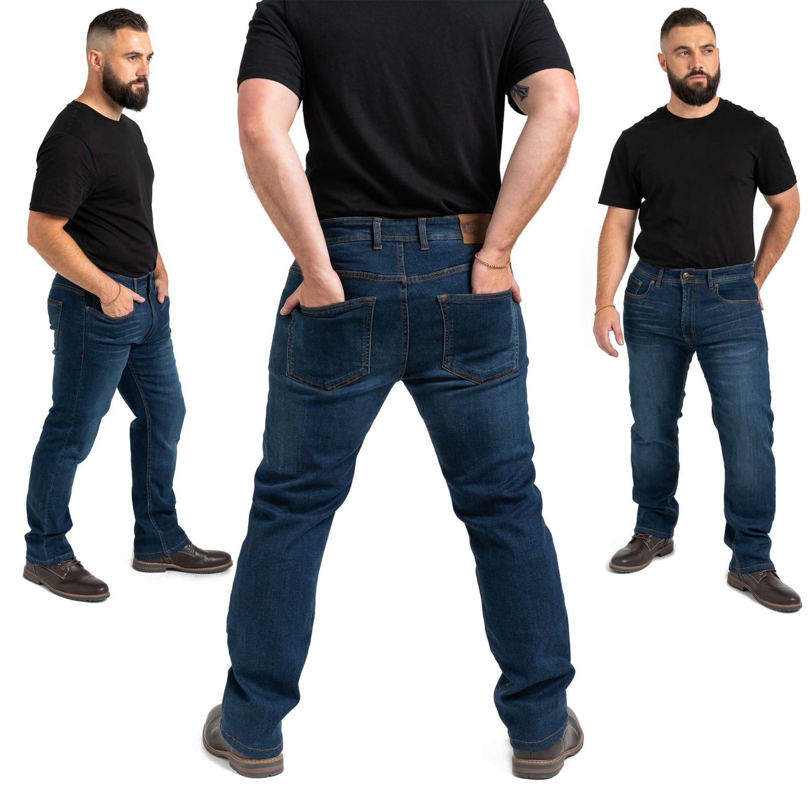 Resurgence Promodal Straight Fit AA Rated Motorcycle Jeans Riders Line