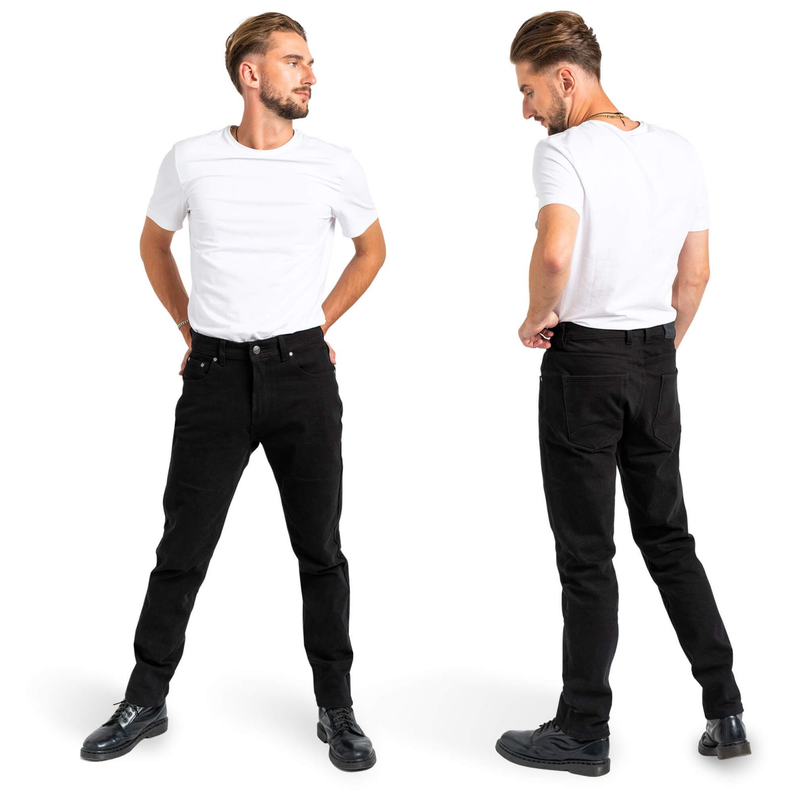 Resurgence New Wave Slim Fit Black Single Layer AAA Motorcycle 