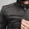 Merlin Alton II D3O Leather Motorcycle Riding Jacket - Black - AA Certified