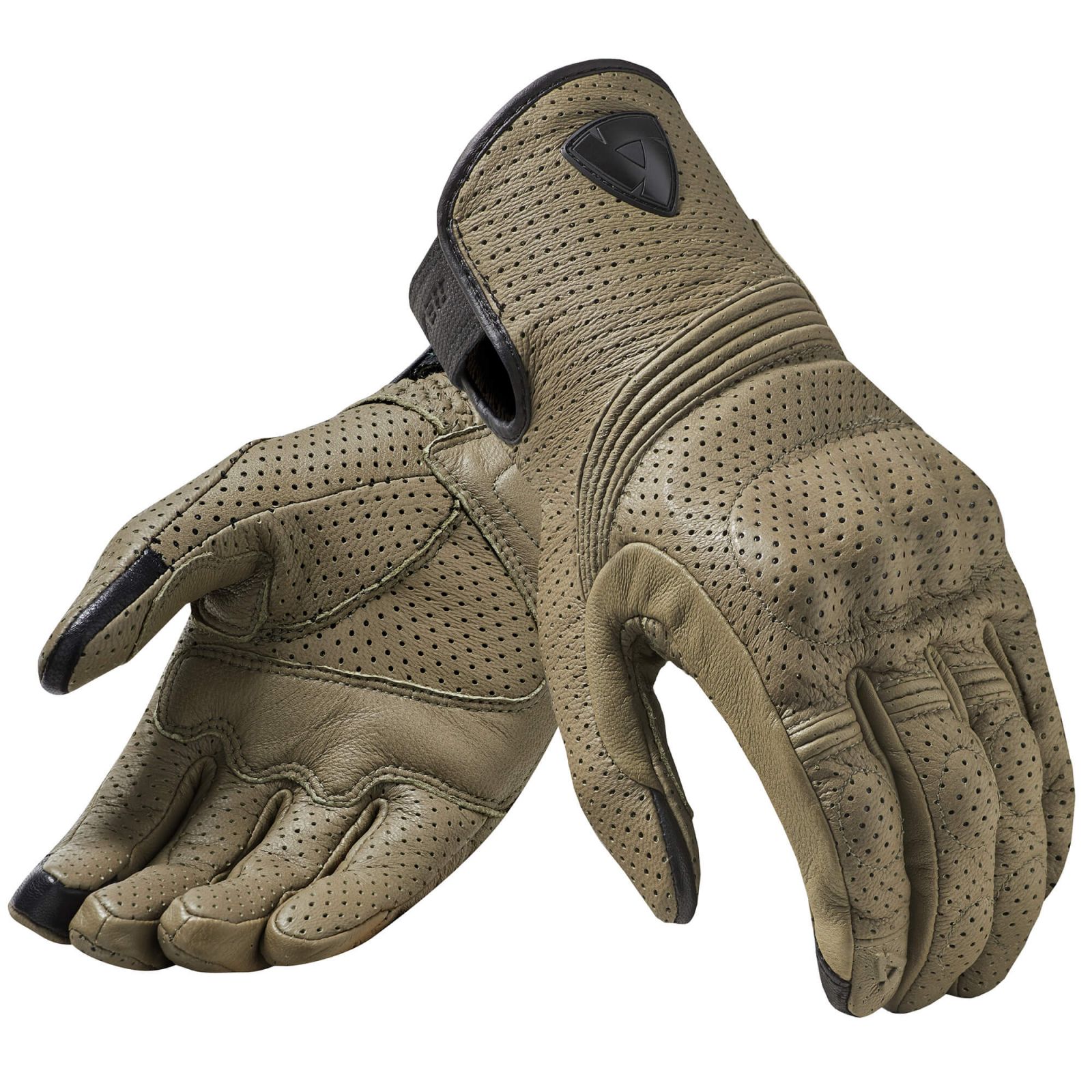 REVIT Gloves Fly 3 オリーブグリーン Lサイズ REV'IT! Avion 3 Perforated Leather Motorcycle Gloves - Olive Green