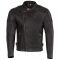 Merlin Chester D3O Jacket - Black Vintage Leather Motorcycle Jacket