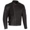 Merlin Chester D3O Jacket - Black Vintage Leather Motorcycle Jacket