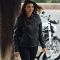 Merlin Ladies Bristol D3O Cafe Leather Motorcycle Jacket - Black