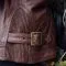 Merlin Bristol D3O Ladies Brown Leather Motorcycle Jacket