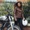 Merlin Bristol D3O Ladies Brown Leather Motorcycle Jacket