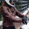 Merlin Bristol D3O Ladies Brown Leather Motorcycle Jacket
