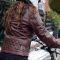 Merlin Bristol D3O Ladies Brown Leather Motorcycle Jacket