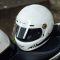 Merlin Revival Vintage Motorcycle Helmet - Flash Optic White