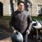 Merlin Revival Vintage Motorcycle Helmet - Flash Matt Black