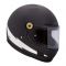 Merlin Revival Vintage Motorcycle Helmet - Flash Matt Black