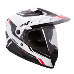 Merlin Torres Adventure Helmet Motorcycle Helmet - White/Red