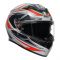 AGV K3 Space Motorcycle Full Face Helmet - White/Red/Fluro
