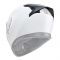 AGV K3 Space Motorcycle Full Face Helmet - White/Red/Fluro