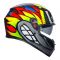 AGV K3 Bird 2.0 Full Face Motorcycle Helmet - Grey/Yellow/Red