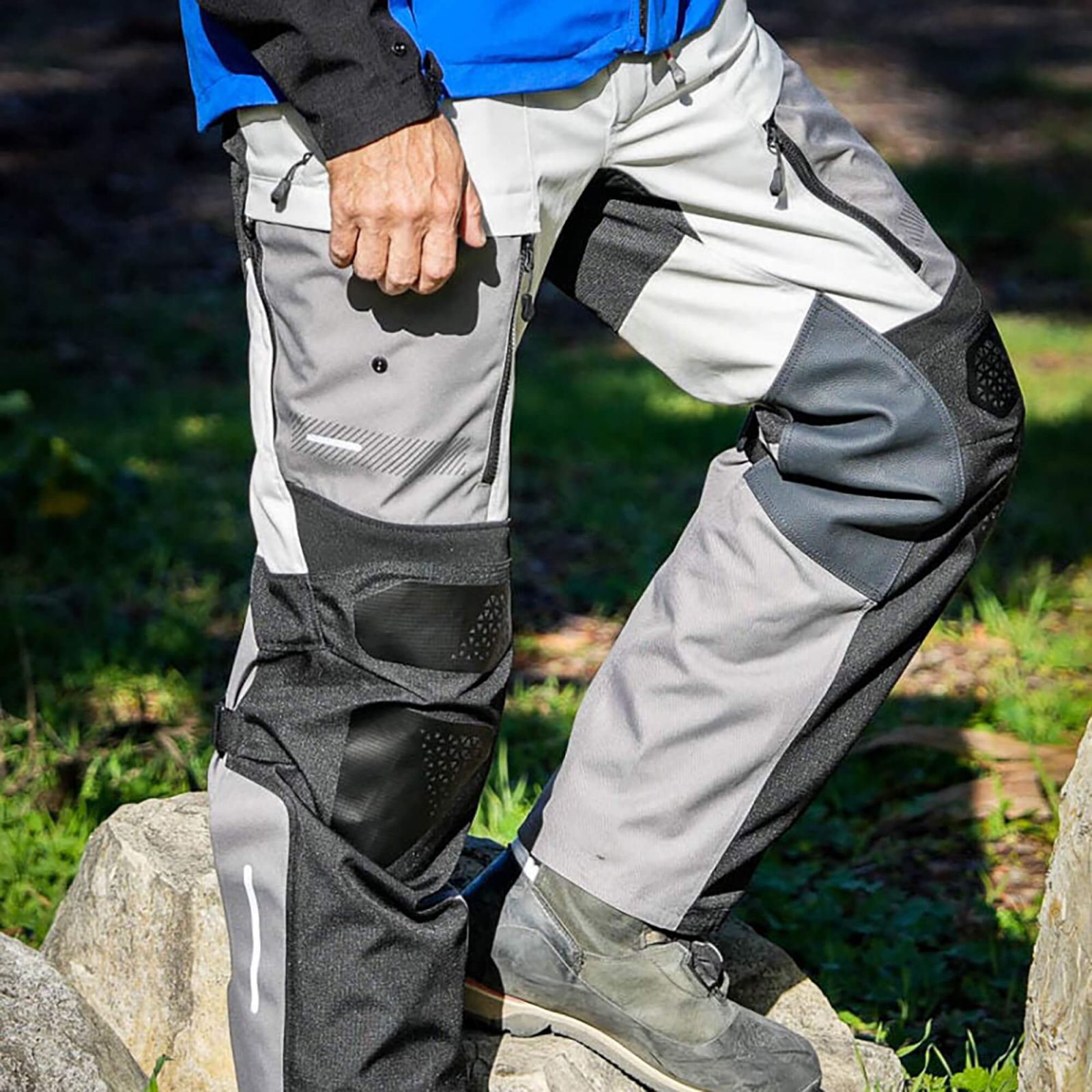 REVIT! Sand 5 H2O Pants - Silver-Black | 4 Season ADV Motorcycle