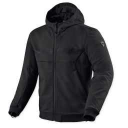 REVIT! Parabolica 2 Hoody CE AA Black Lightweight Motorcycle Hoodie 