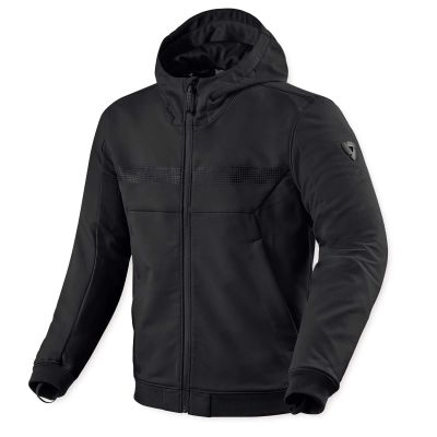 REVIT! Parabolica 2 Hoody CE AA Black Lightweight Motorcycle Hoodie 