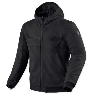 REVIT! Parabolica 2 Hoody CE AA Black Lightweight Motorcycle Hoodie 