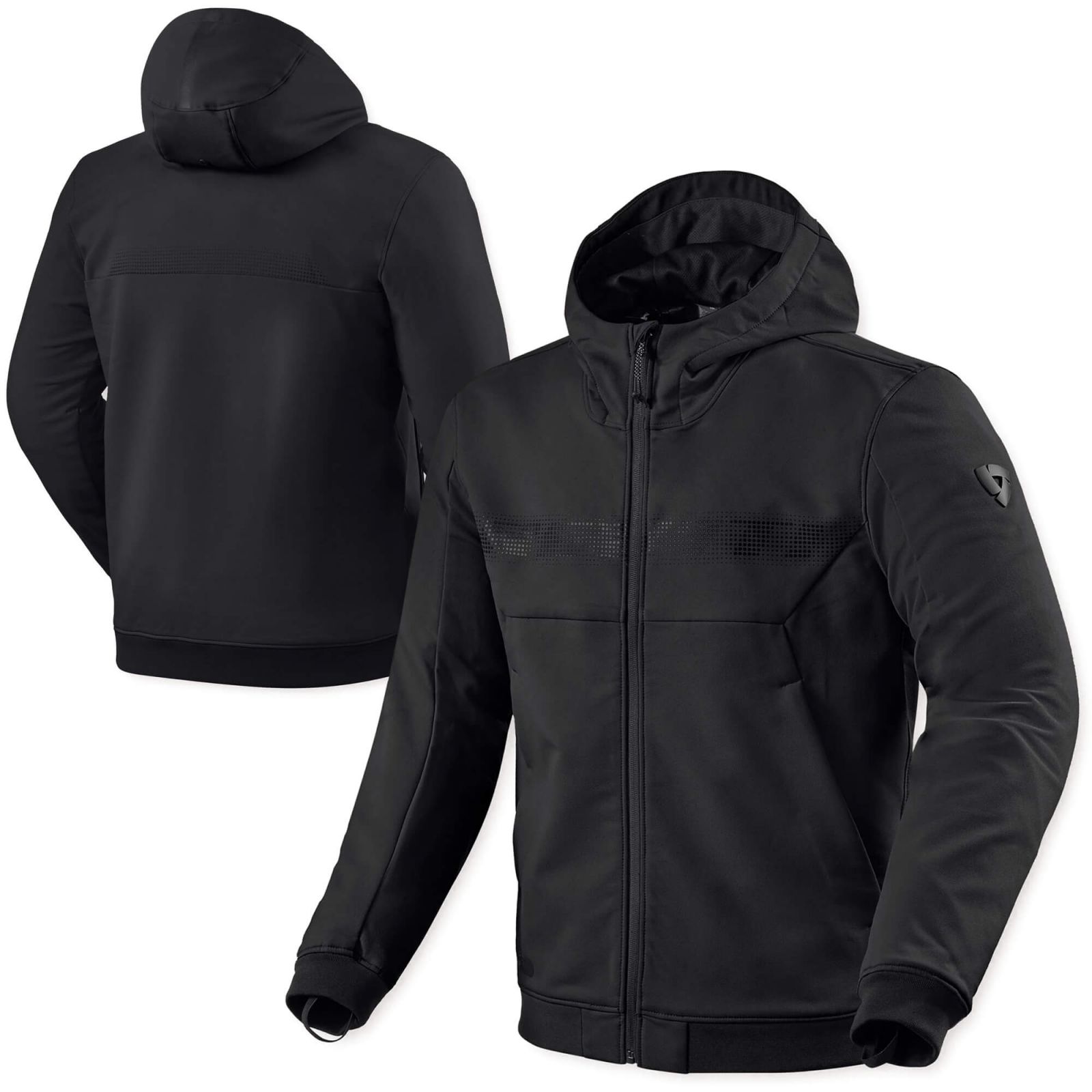 REVIT! Parabolica 2 Hoody - Black - Level AA Motorcycle Hoodie 