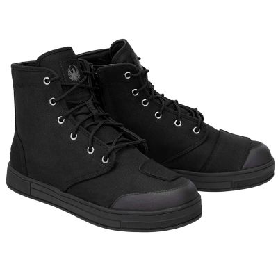 Merlin Knots D3O Size Zip Canvas Motorcycle Shoes - Black