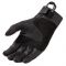 REVIT! Lewisville Black Retro Leather Motorcycle Gloves