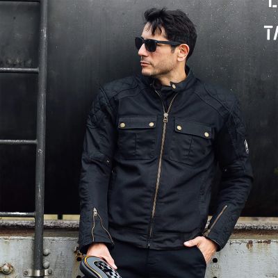 Merlin Shenstone Air II Wax Cotton Mesh Summer Motorcycle Jacket