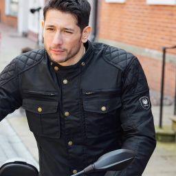 Merlin Perton II Wax Jacket - Black - Waterproof