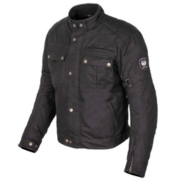 Merlin Barton 2 Waxed Jacket Black - Waterproof