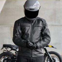 Black Pup Moto ol Bobber Gen 2 Leather Jacket - Black