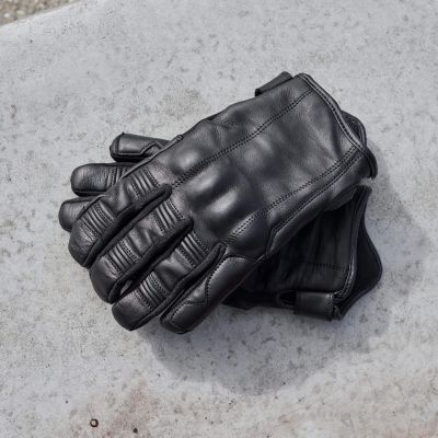 Black Pup Moto Shorties' Winter WP Gloves - Black