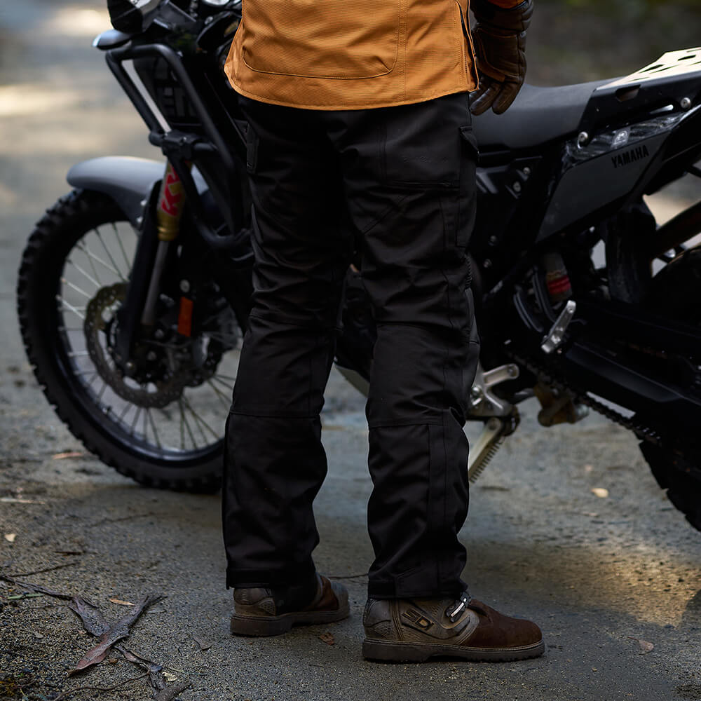 Black Pup Moto Tallarook Gen 2 Waterproof Adventure Motorcycle Pants Black