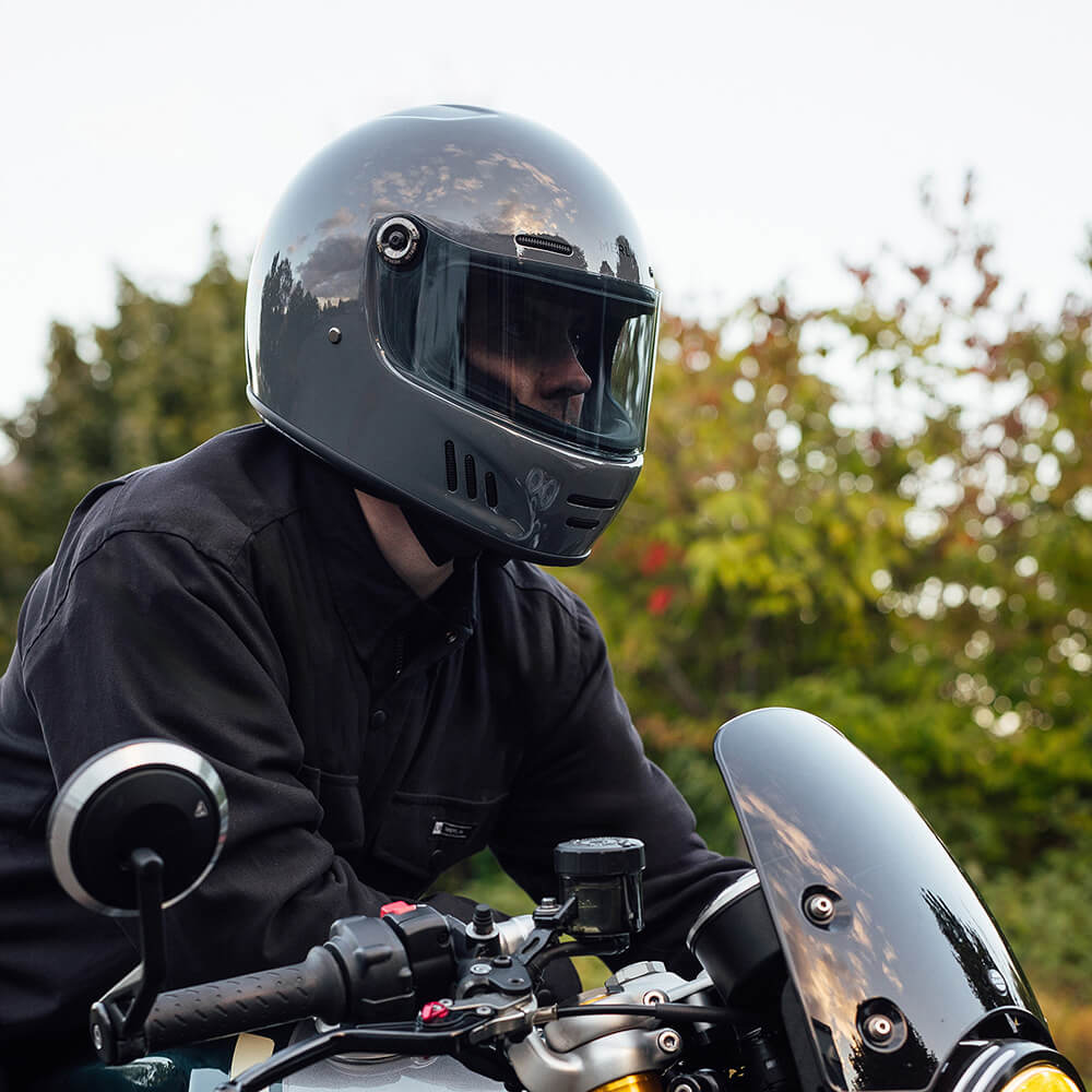 Merlin Revival Cafe Racer Retro Helmet Nardo Grey Key Features