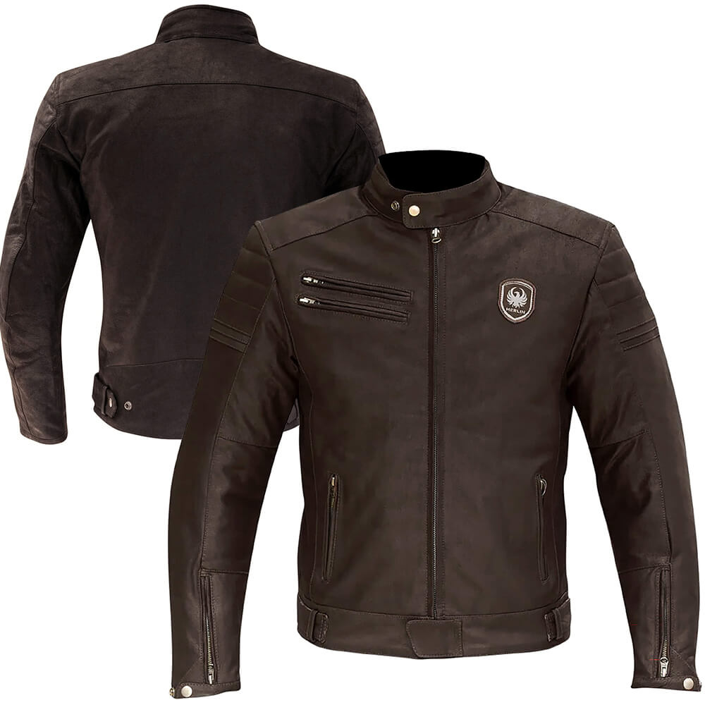 Merlin Alton Brown Leather Motorcycle Jacket