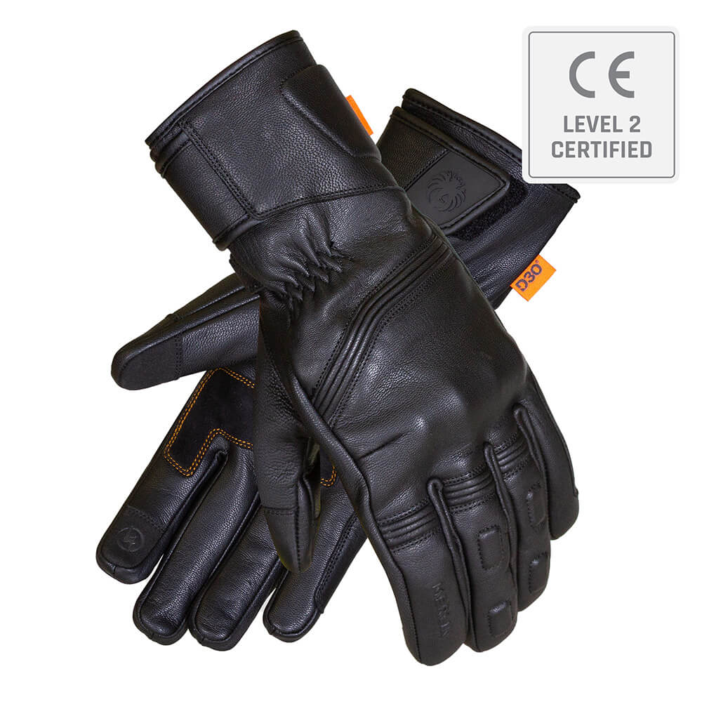 Merlin Calton CE2 Leather Winter Waterproof Motorcycle Gloves