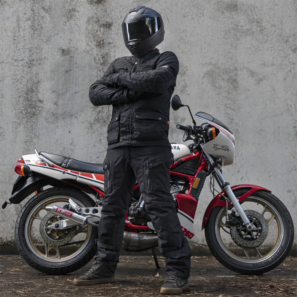 Merlin Edale II Waxed Look Motorcycle Jacket