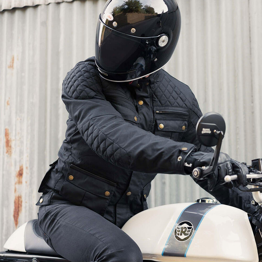 Merlin Edale Waxed Look Motorcycle Jacket