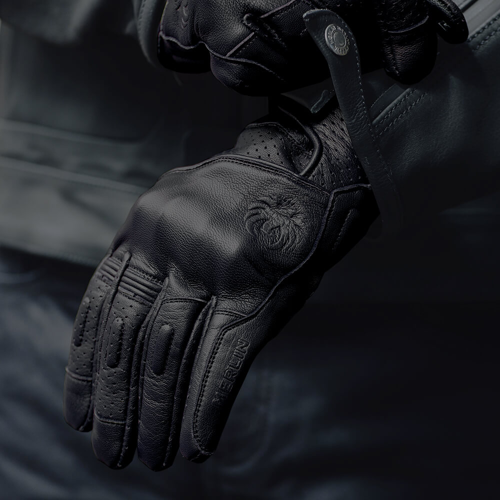 Merlin Ladies Legacy Classic Perforated Leather Motorcycle Gloves