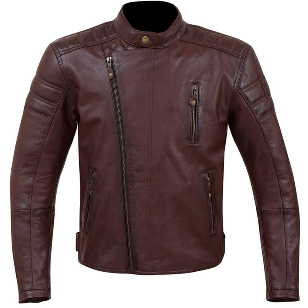 Merlin Lichfield Rocker Inspired Leather Motorcycle Jacket